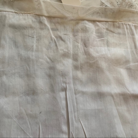 1930s 40s Vintage Lace Cotton Slip Camisole Top S - Picture 4 of 11
